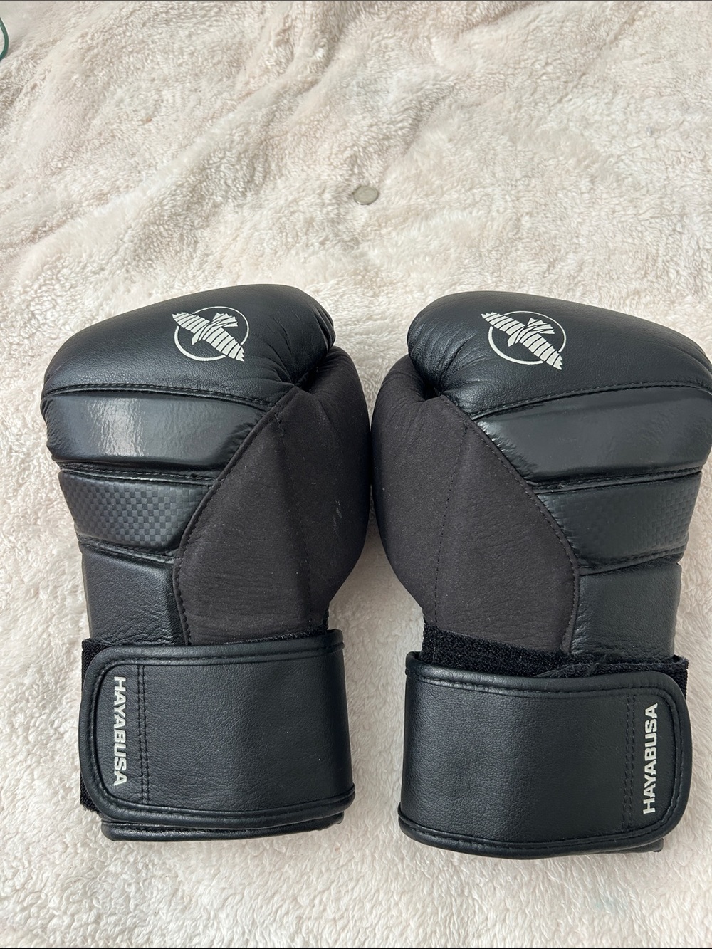 Men's Black Training Gloves - Secure Wrist Support